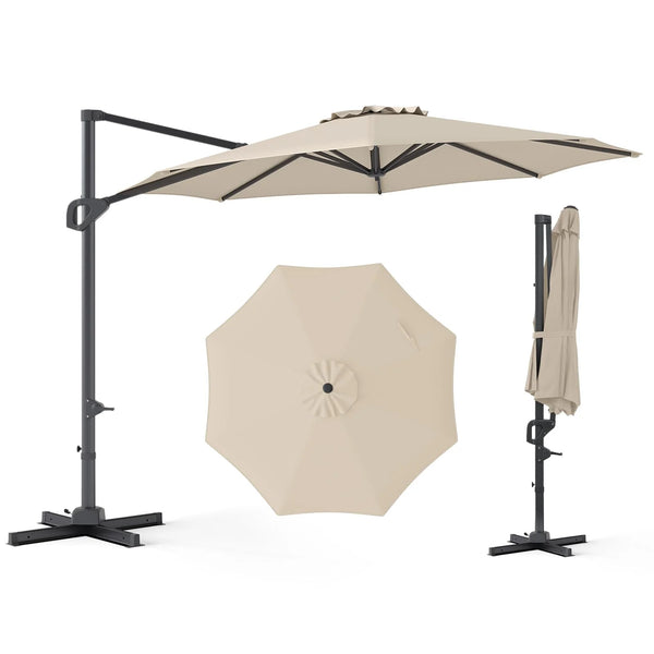 Tangkula 10ft Patio Umbrella with Aluminum Pole